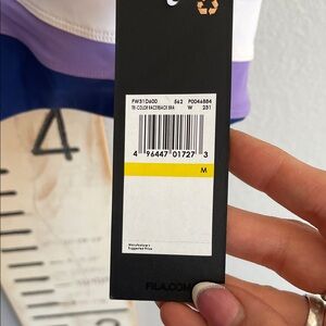 Fila Multicolor Athletic sports bra Medium NWT